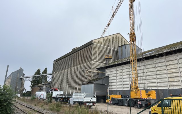 Chantier technique sur bâtiment agricole dans le Loir-et-Cher