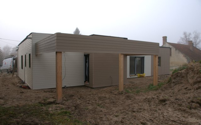 Maison à ossature bois finalisée à Dhuizon